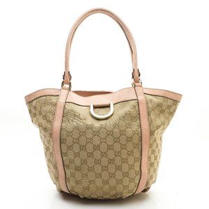 Auth Gucci Tote Bag Beige Canvas #12847G12